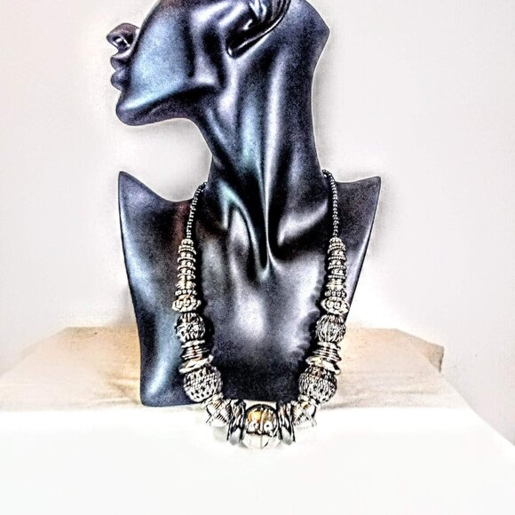 New Chunky Silver Necklace - Picture 2 of 5